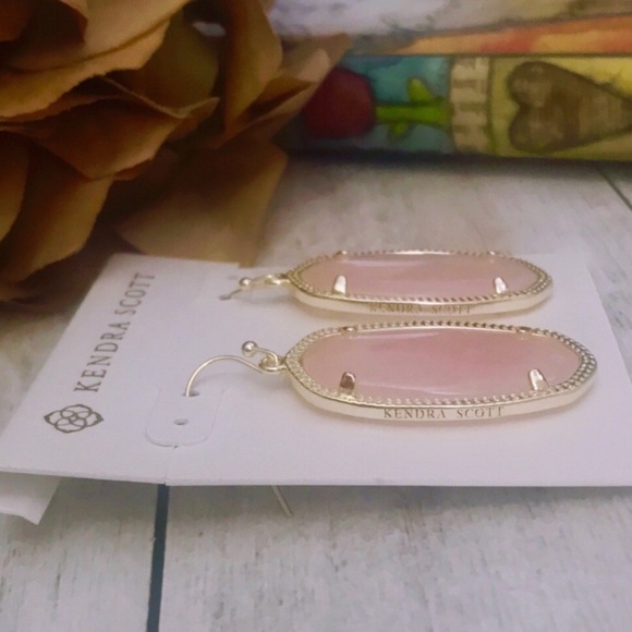 Kendra Scott • Pink Quartz Elle Earrings - Picture 3 of 6